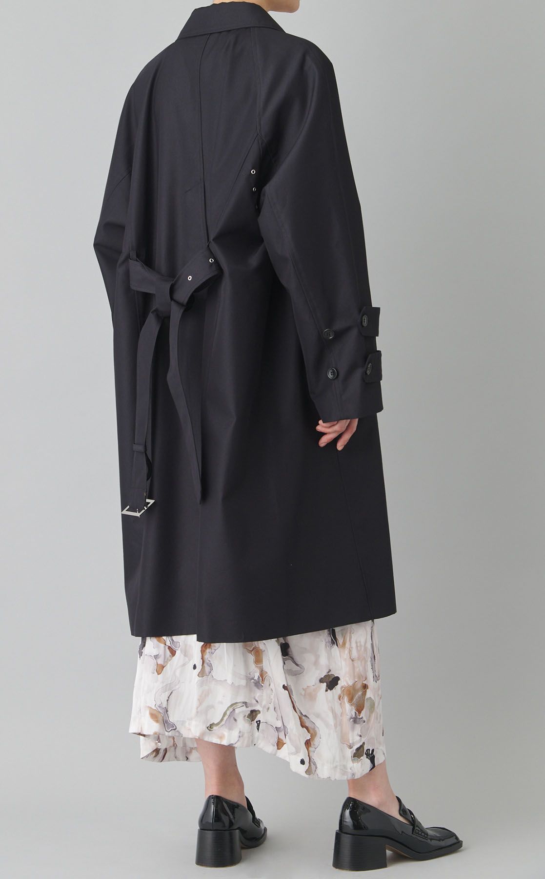 EZUMi｜バイカラーステンカラーコート