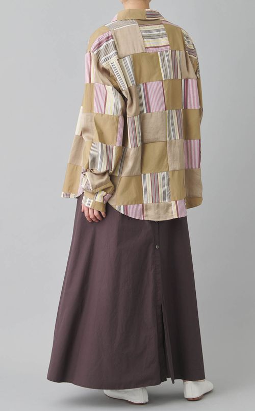 【reADdress】パッチワークシャツ