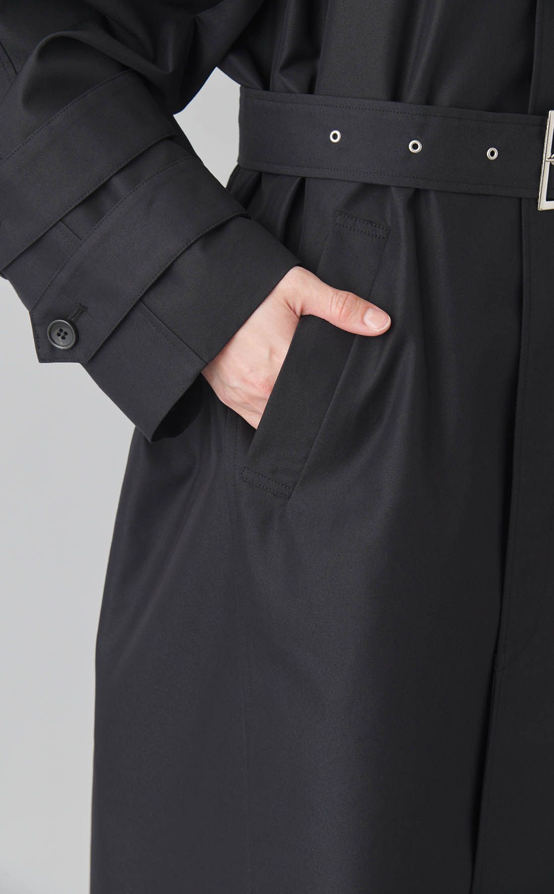 EZUMi｜バイカラーステンカラーコート