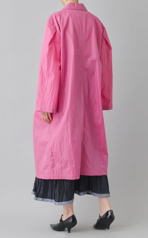 ステンカラーナイロンコート