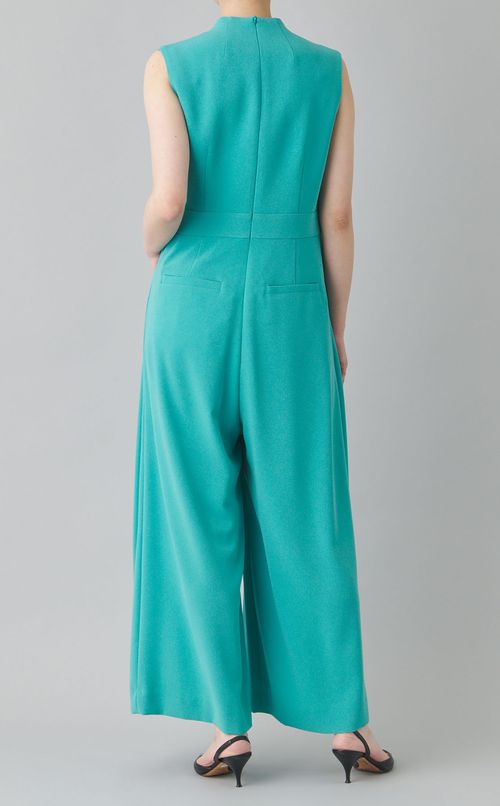 パールカーブネックオールインワン