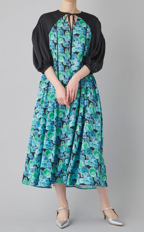 フルーツプリントパイピングワンピース