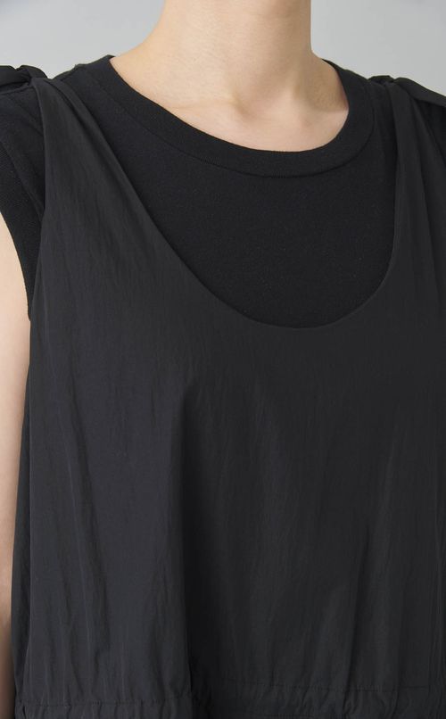 【reADdress】パッチワークノットショルダーワンピース