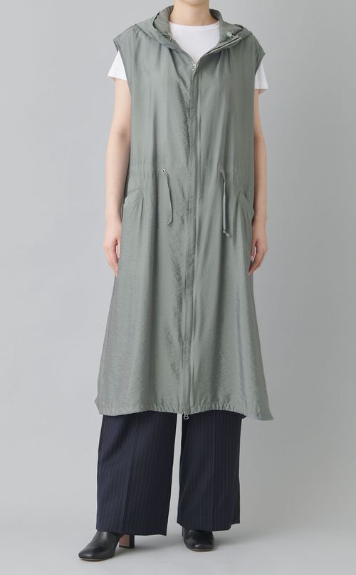 シアーオーガンジーレイヤードコート