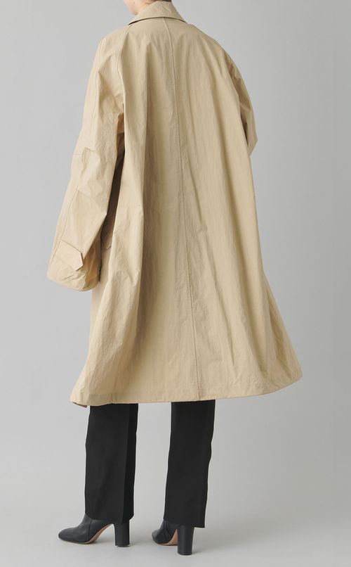 フロントジップラグランコート