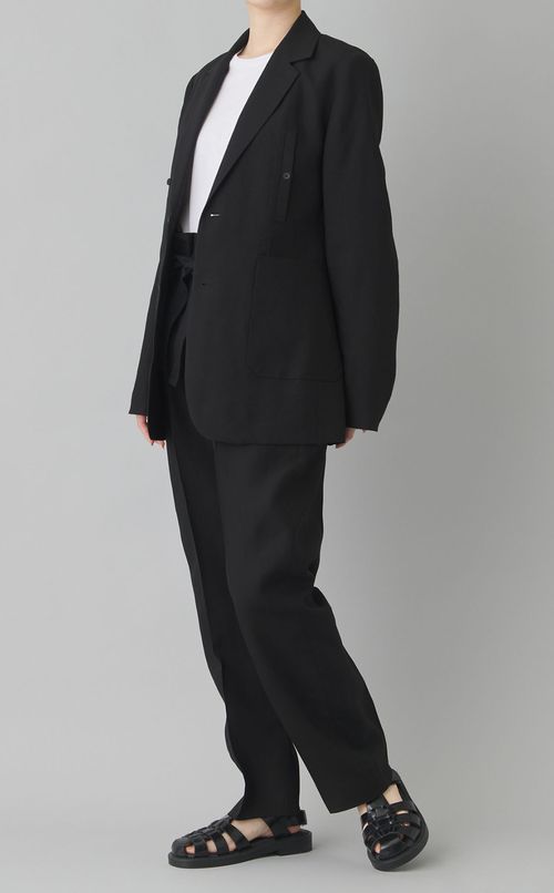 ウエストシャーリングテーパードパンツ