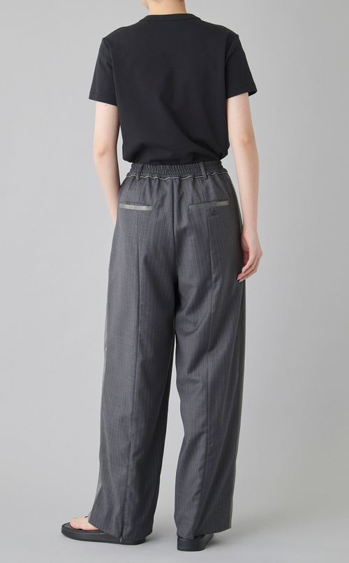 サイドラインストレートパンツ