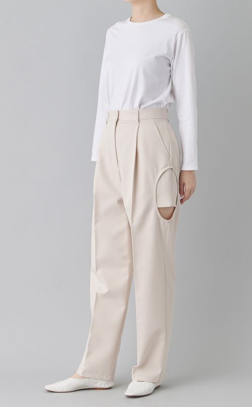 サイドサークルカットパンツ