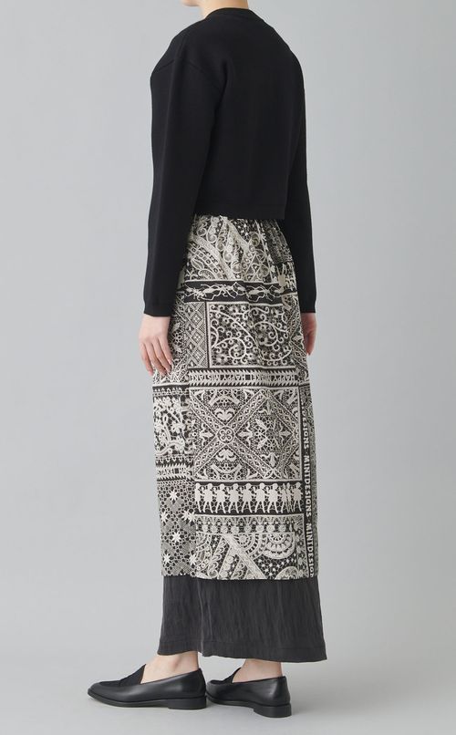 ステッチワークカーディガン