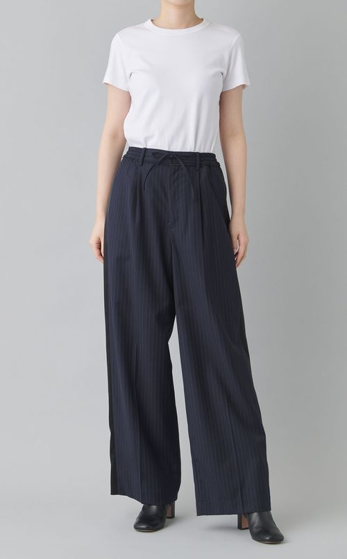 サイドラインストレートパンツ