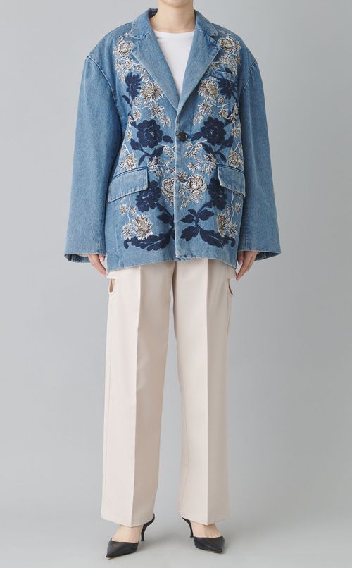 サイドサークルカットパンツ