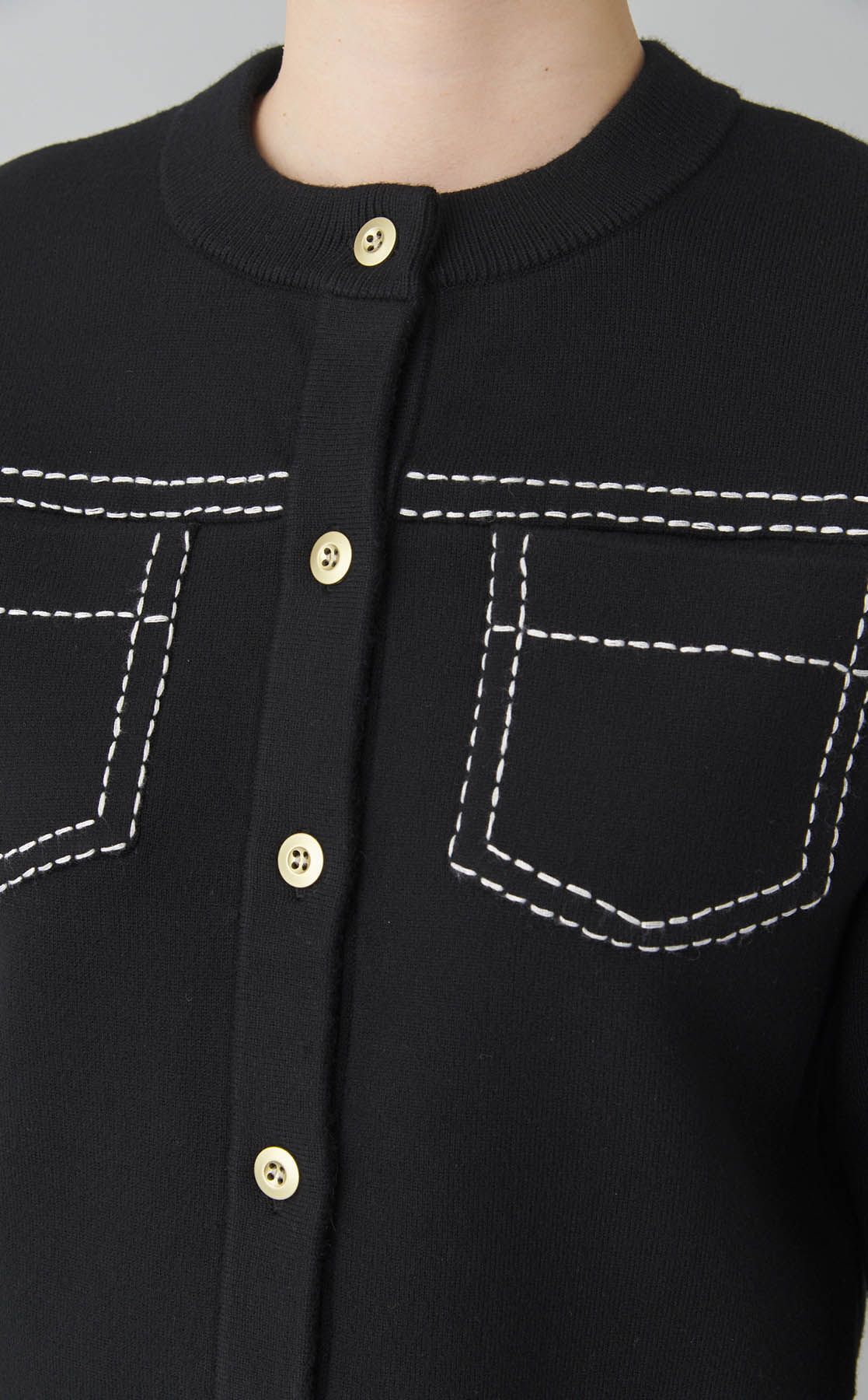 【新品未使用タグ付き】FURFURステッチワークカーディガンRWNT251110 新品未使用タグ付き】FURFURステッチワークカーディガンRWNT251110