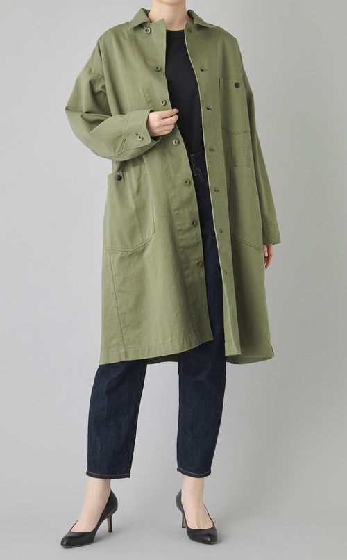 バックサテンワークコート