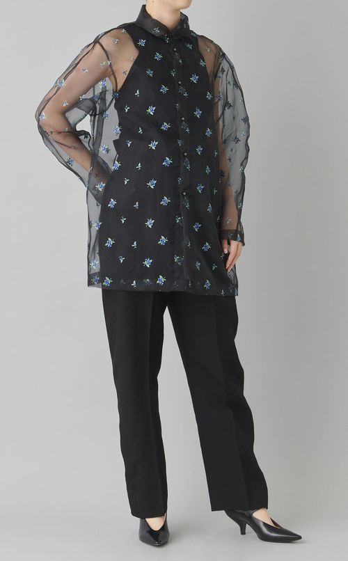 ウエストシャーリングテーパードパンツ