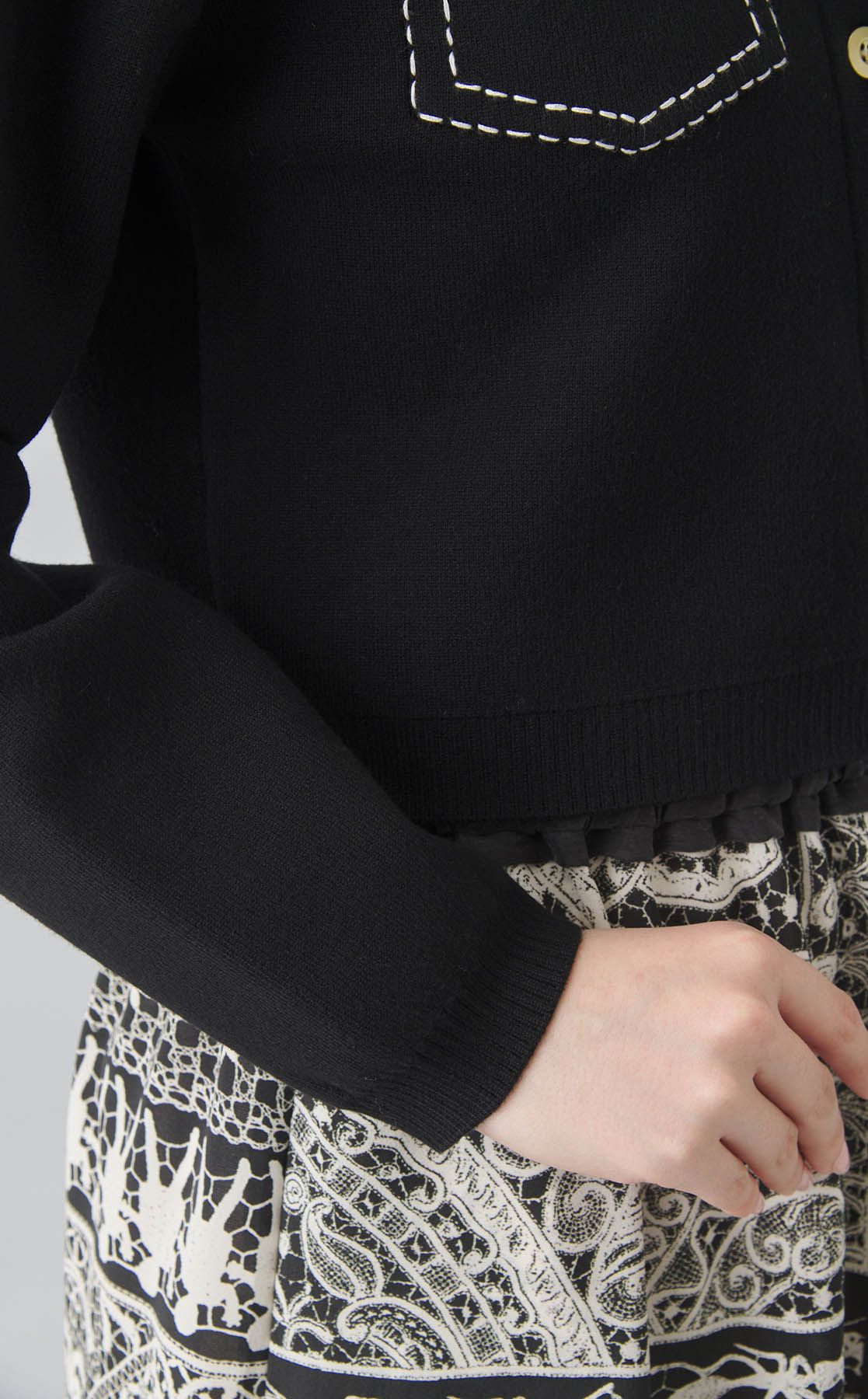 FURFUR｜ステッチワークカーディガン