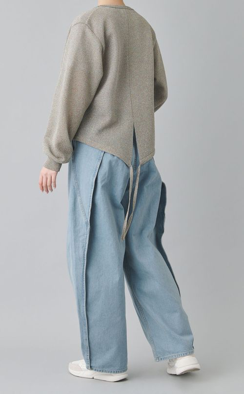 フロントジップミラノリブラメニット