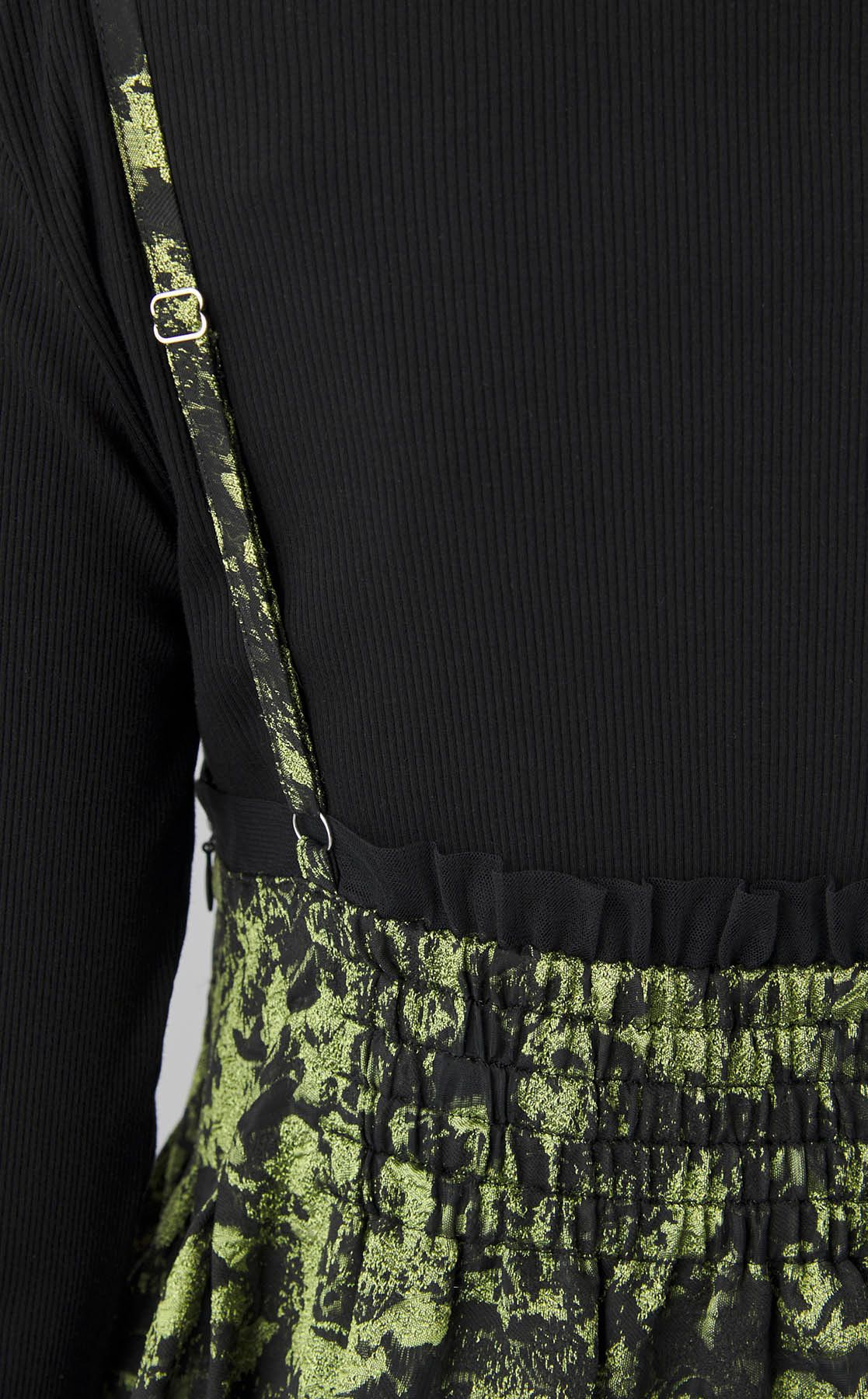 MAISON SPECIAL｜ラメジャガードボリュームワンピース