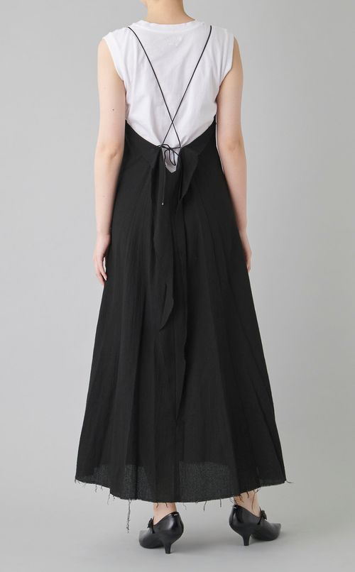 コットンリネンキャミフレアワンピース