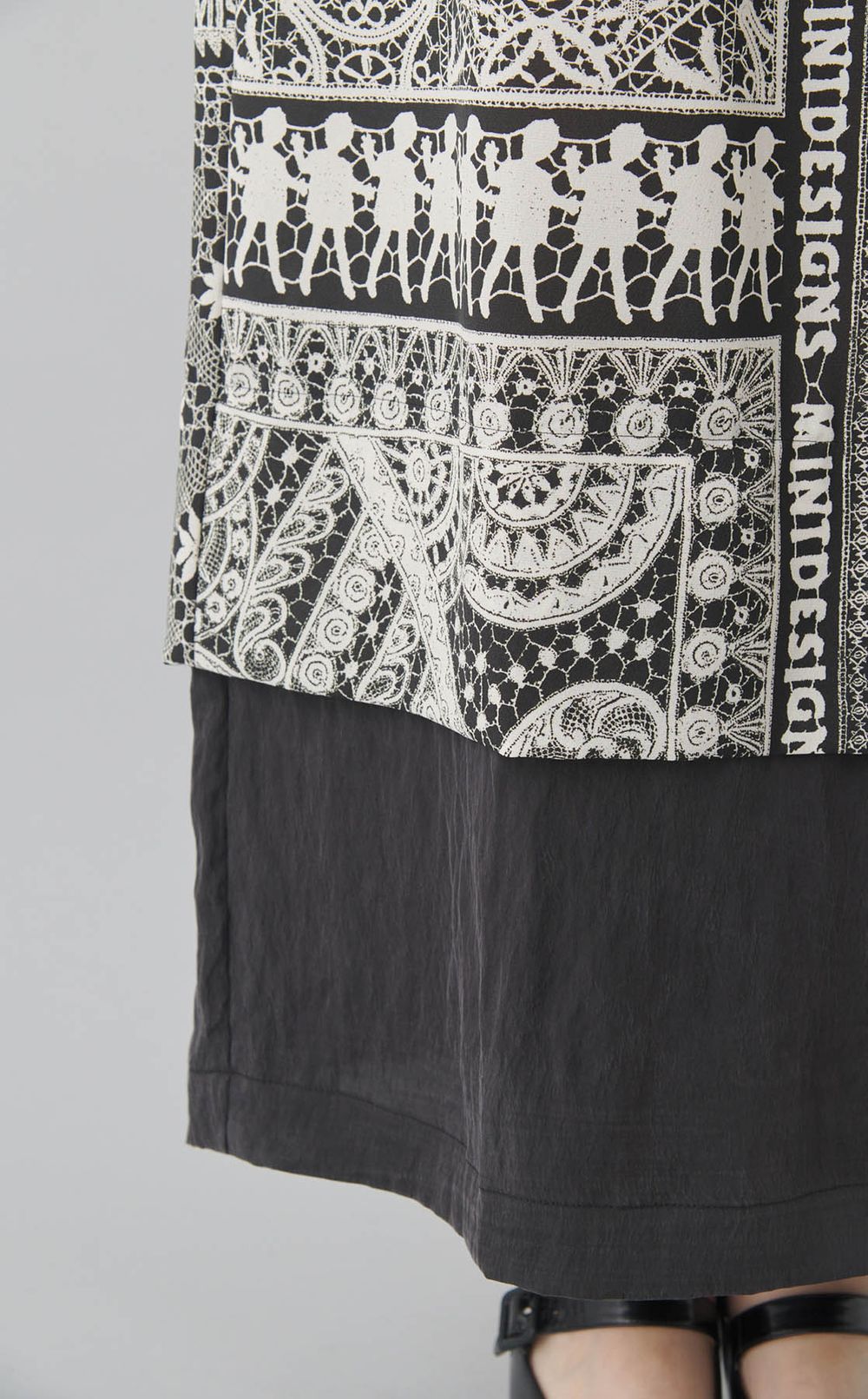 レースコラージュプリントスカート