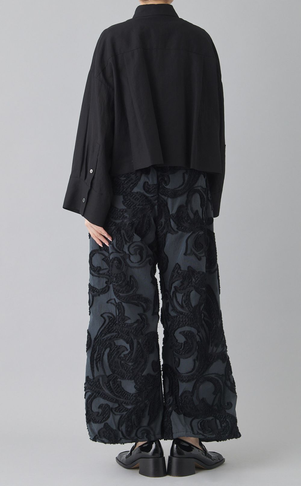 ワイドスリーブコットンシャツ