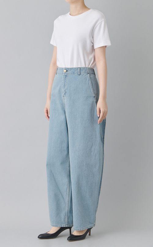 デニムエプロンパンツ