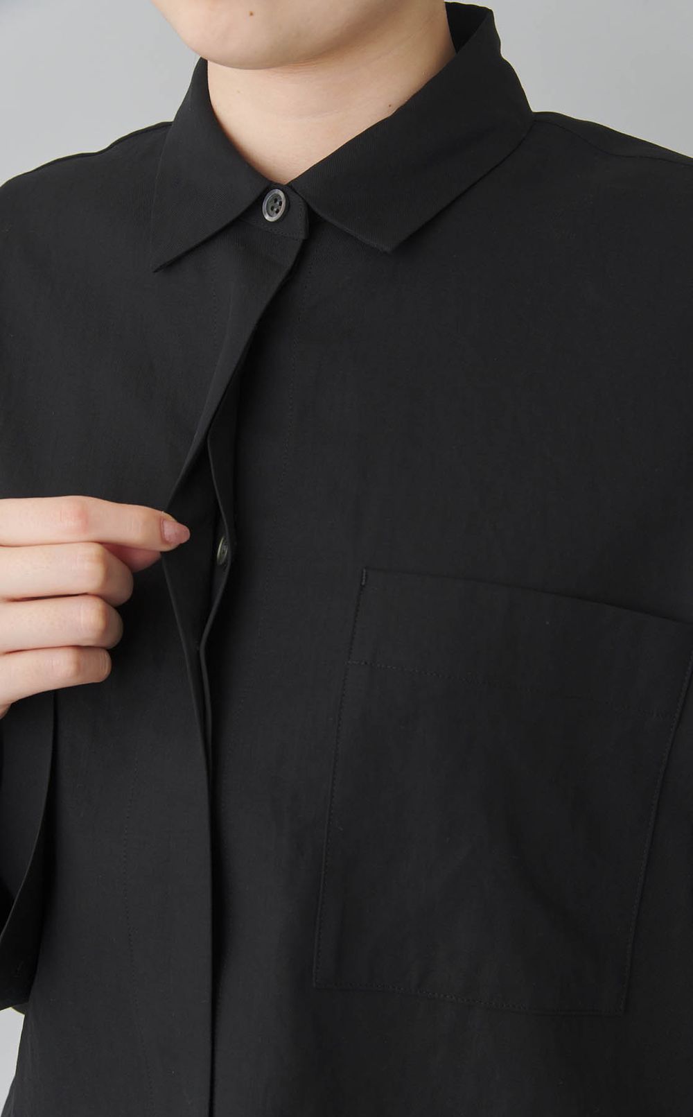 ワイドスリーブコットンシャツ