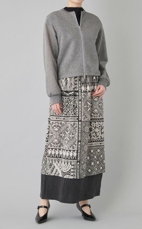 フロントジップミラノリブラメニット