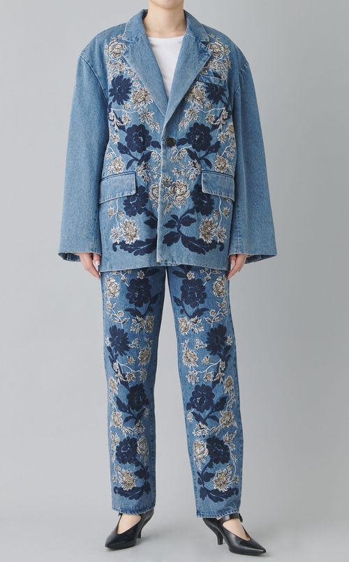 フラワーエンブロイダリージャケット