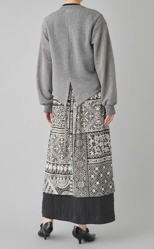 フロントジップミラノリブラメニット