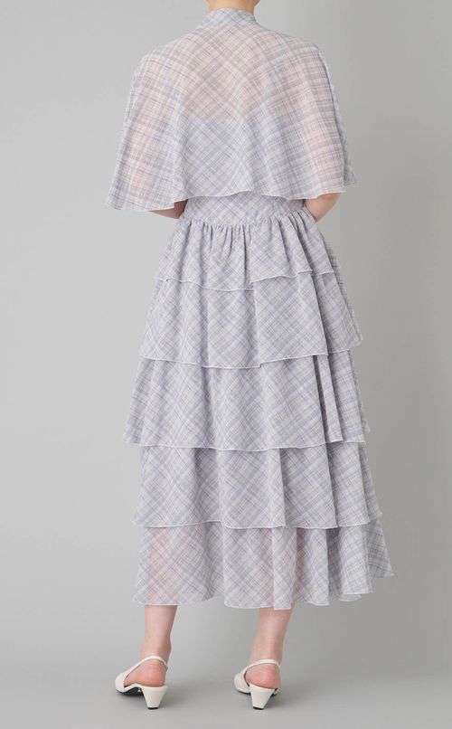 ケープセットティアードドレス