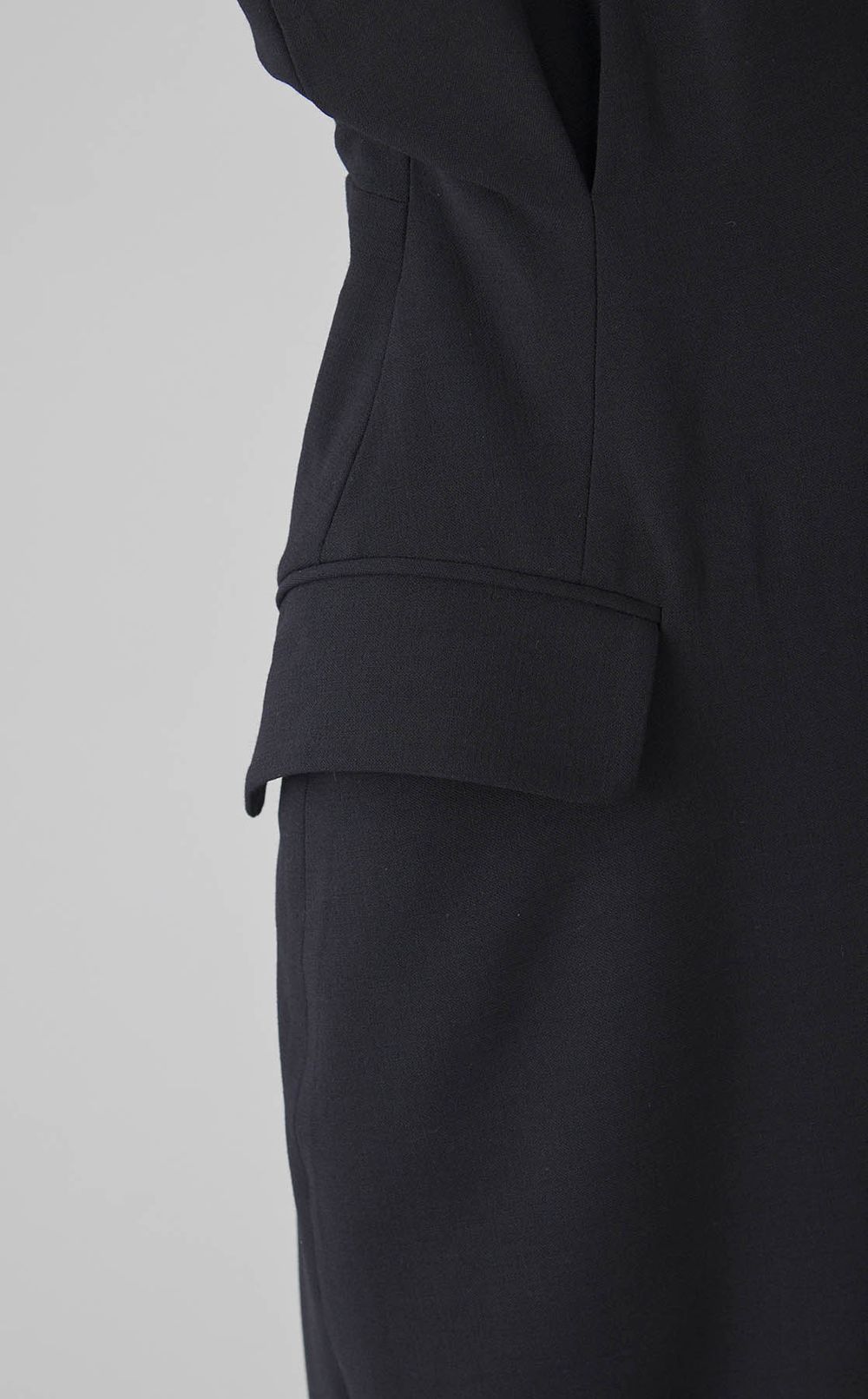 Vネックカシュクールロングワンピース