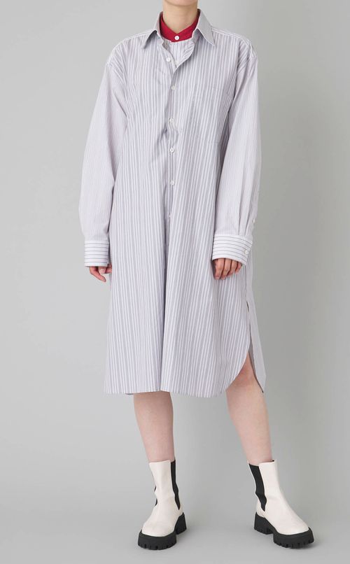 ダブルフロント2wayシャツワンピース