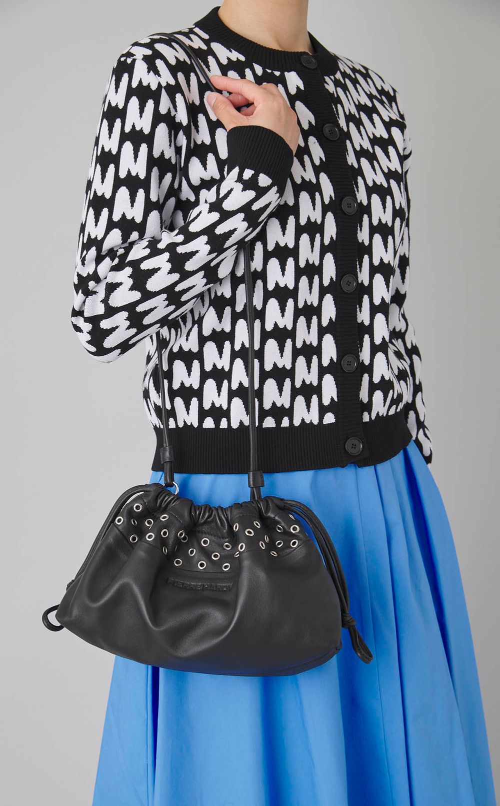 TWINハトメショルダークラッチバッグ