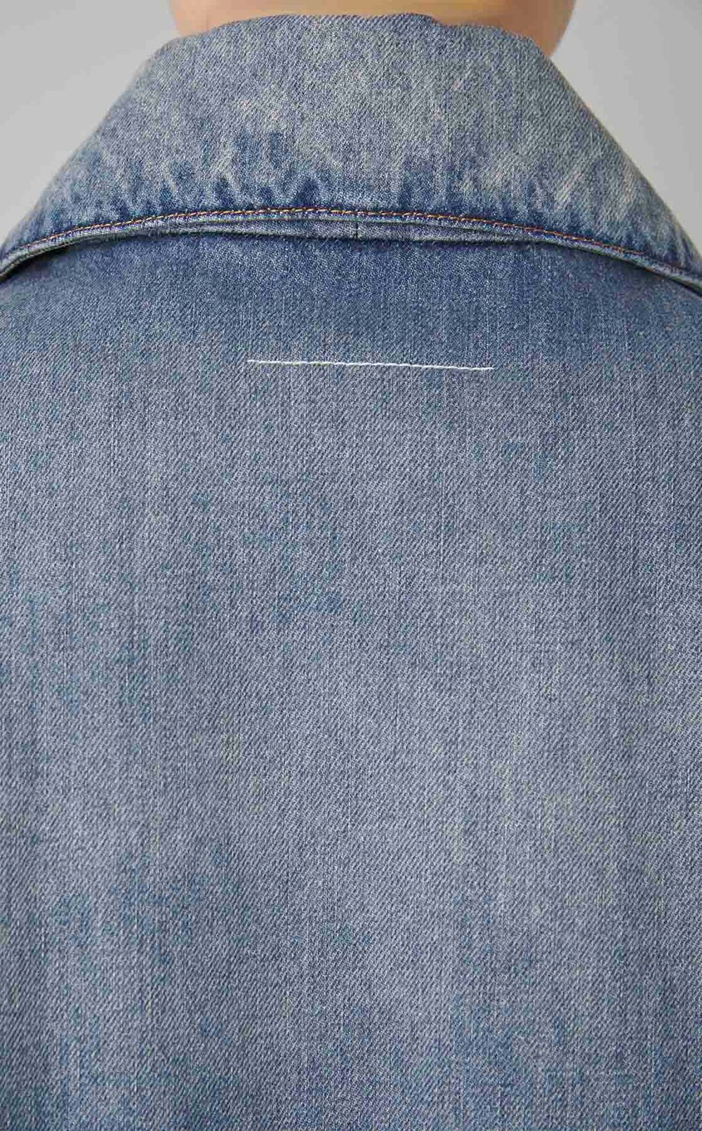 オーバーサイズウォッシュドデニムブルゾン