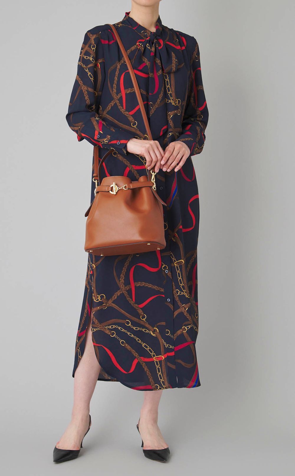 スムースレザーワンショルダーバッグ