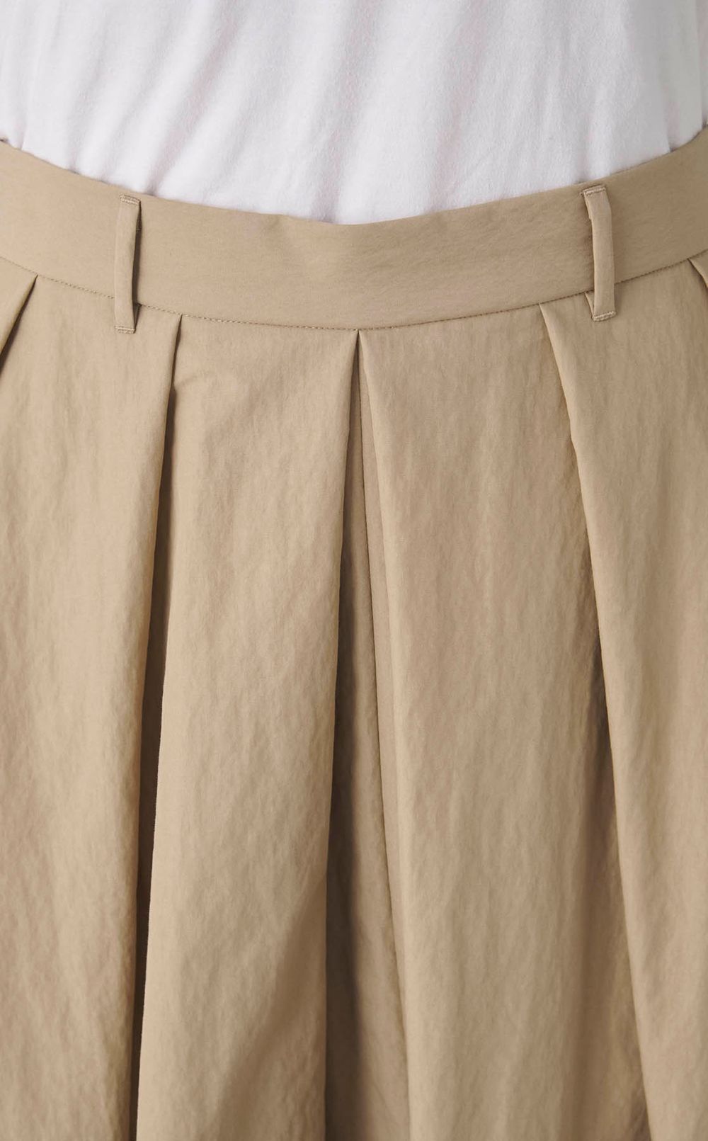 コットンナイロンボリュームスカート