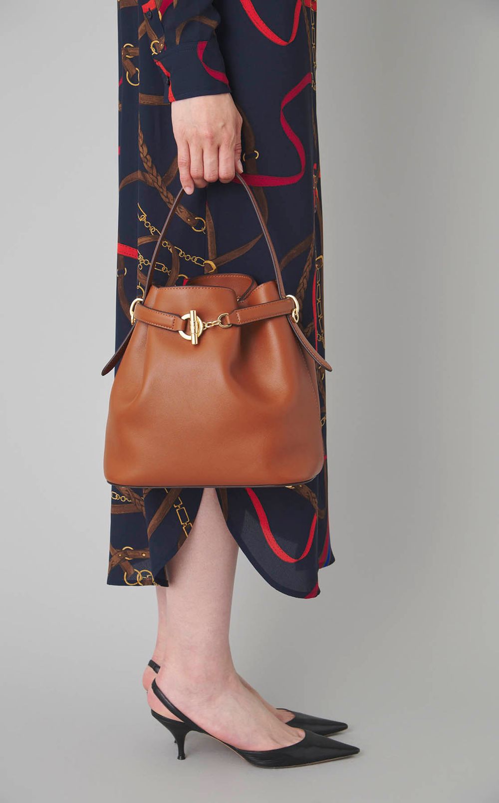 スムースレザーワンショルダーバッグ