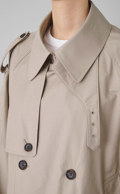 ダブルエンド2wayトレンチコー卜