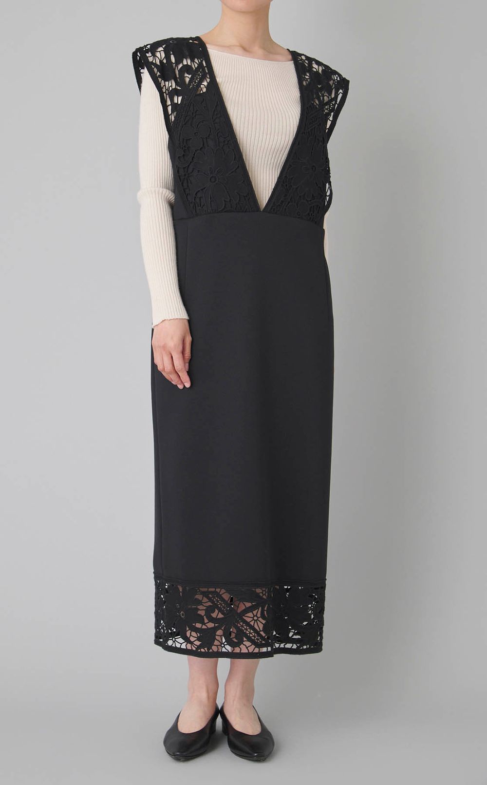 レースサロペットワンピース