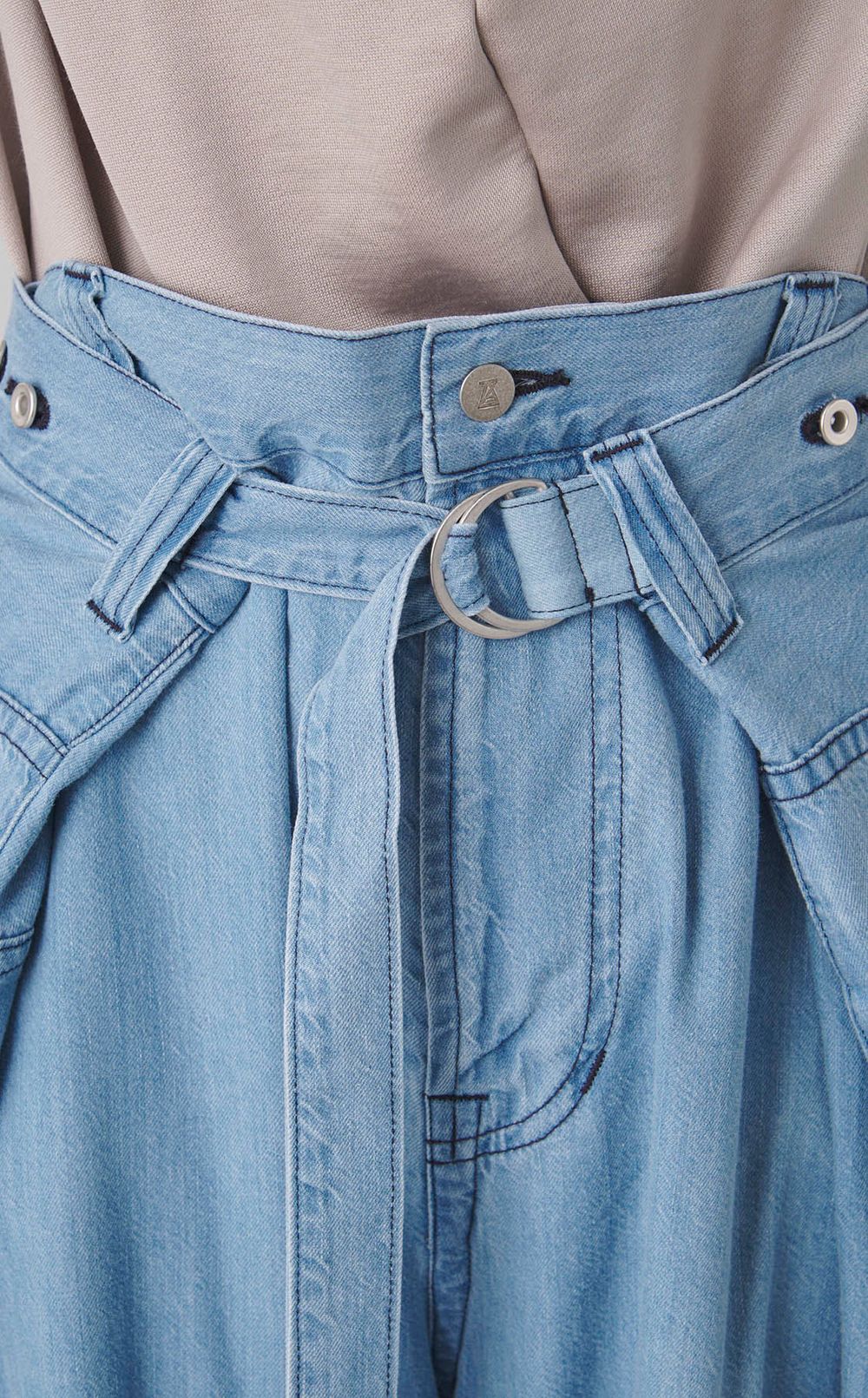 ラップライトデニムパンツ