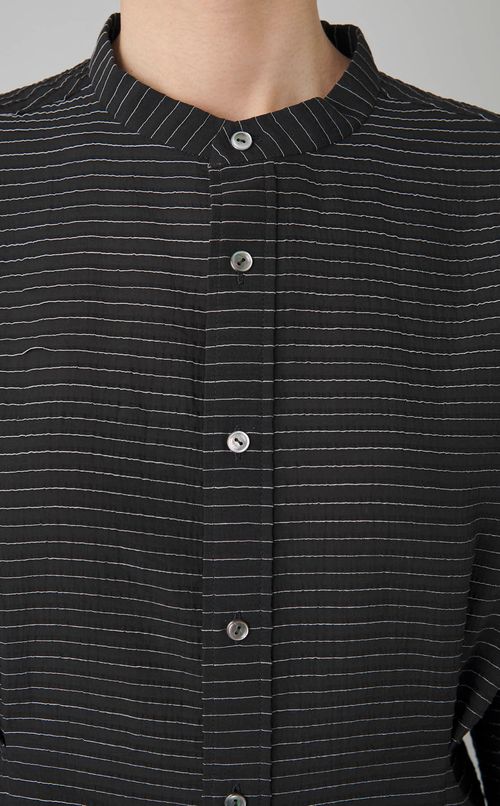 タックジャガードコクーン袖ブラウス