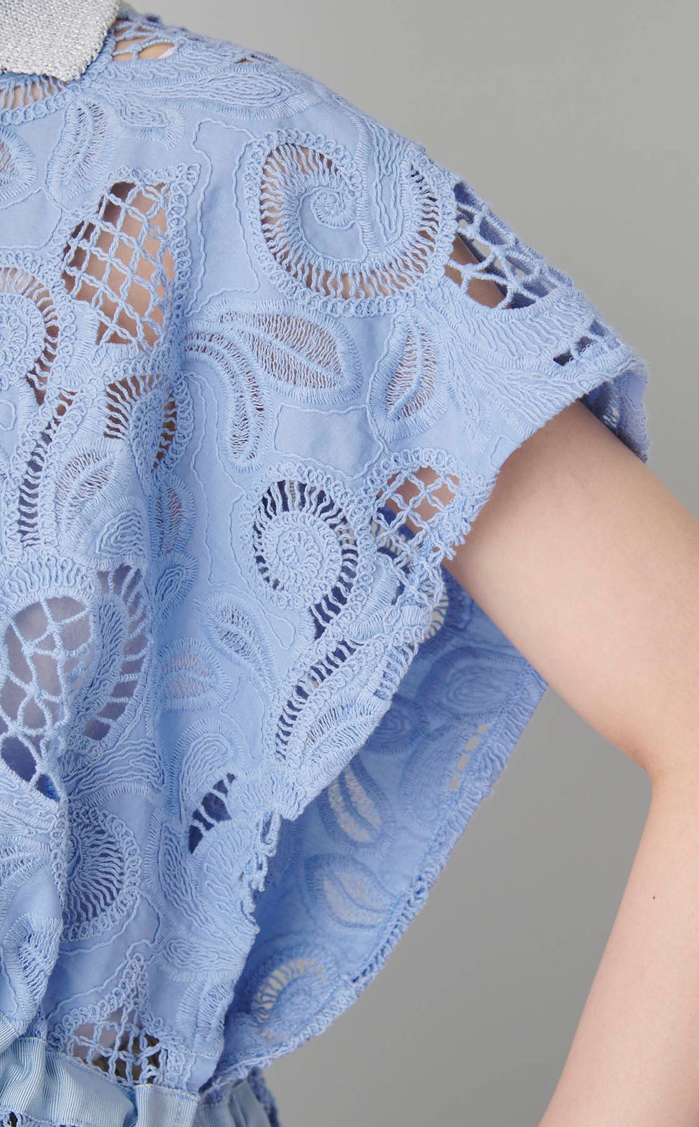 【別注】コットンレースポロシャツ