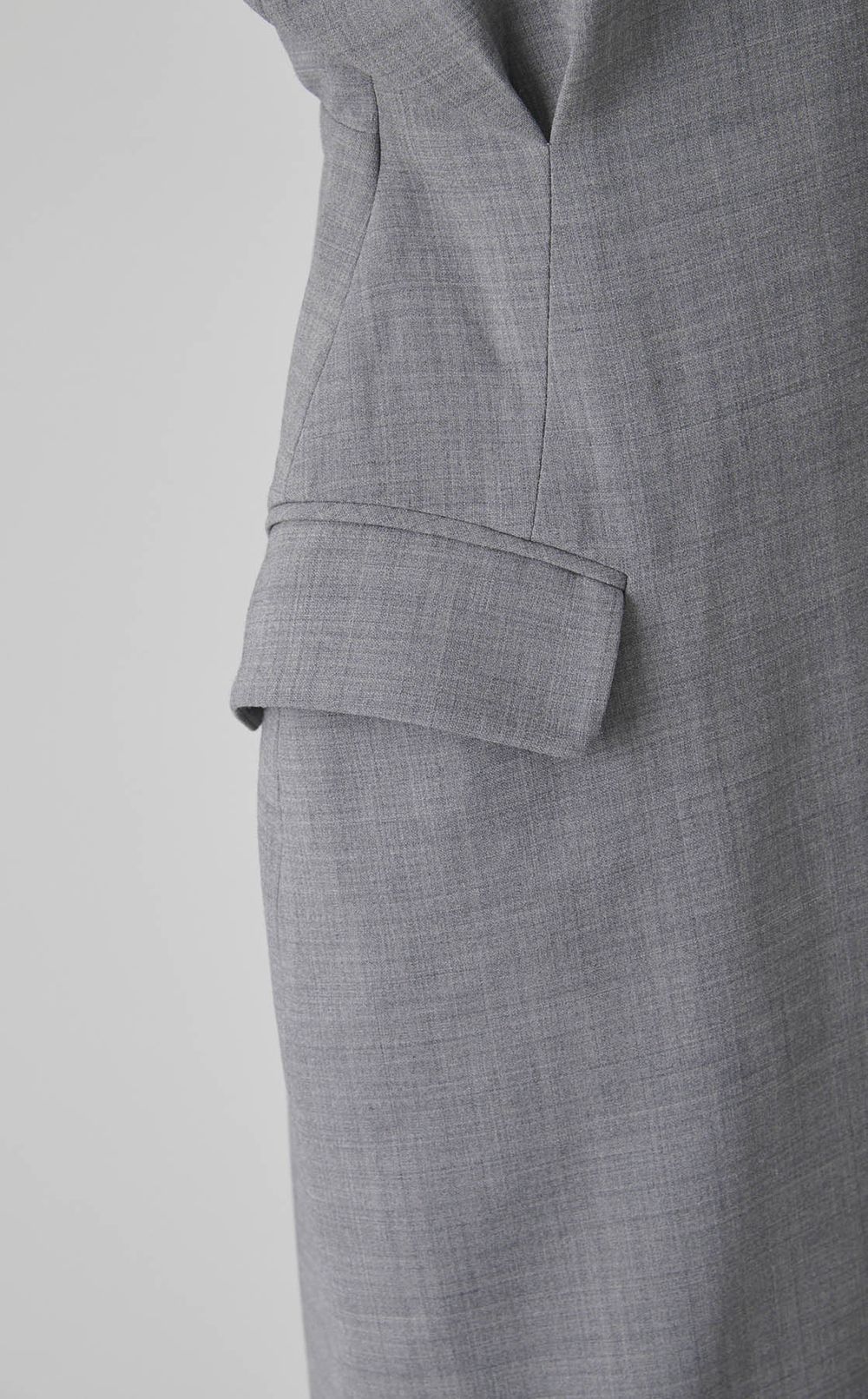 Vネックカシュクールロングワンピース