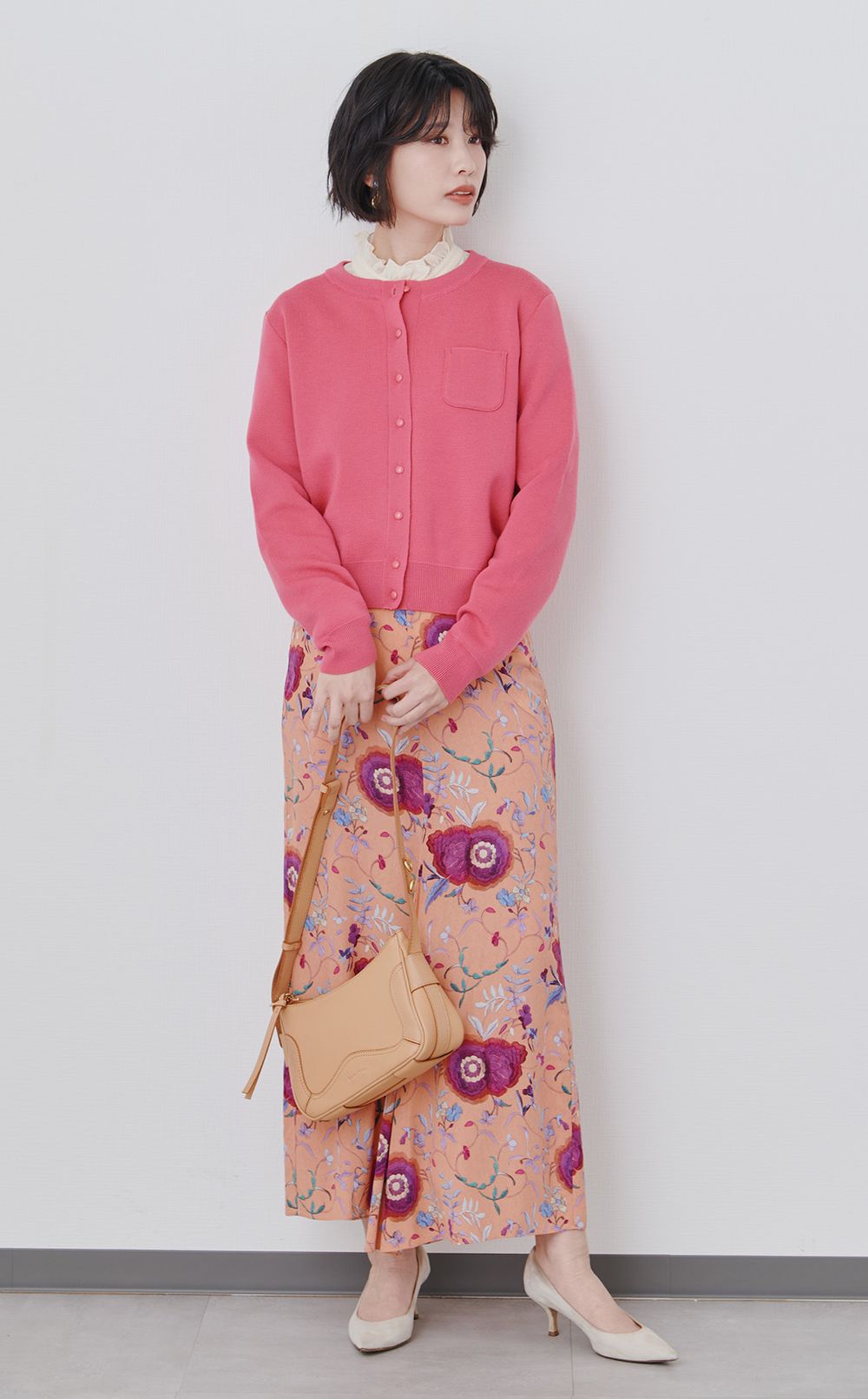 HANAレザーショルダーバッグ