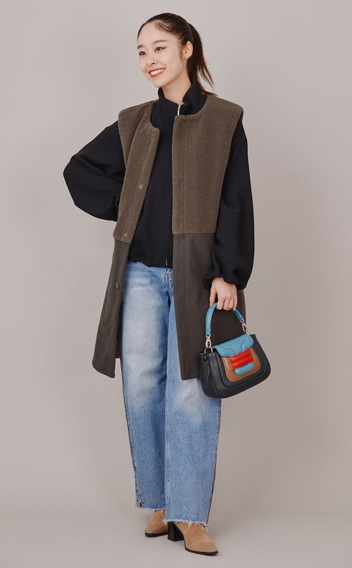 ALPHAレザーミニショルダーバッグ