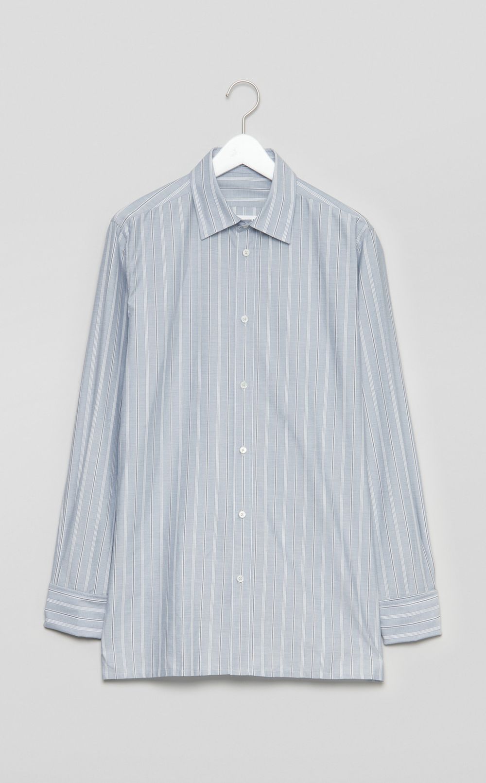 ストライプレギュラーカラーシャツ