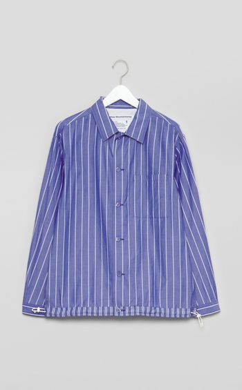 ストライプシャツブルゾン