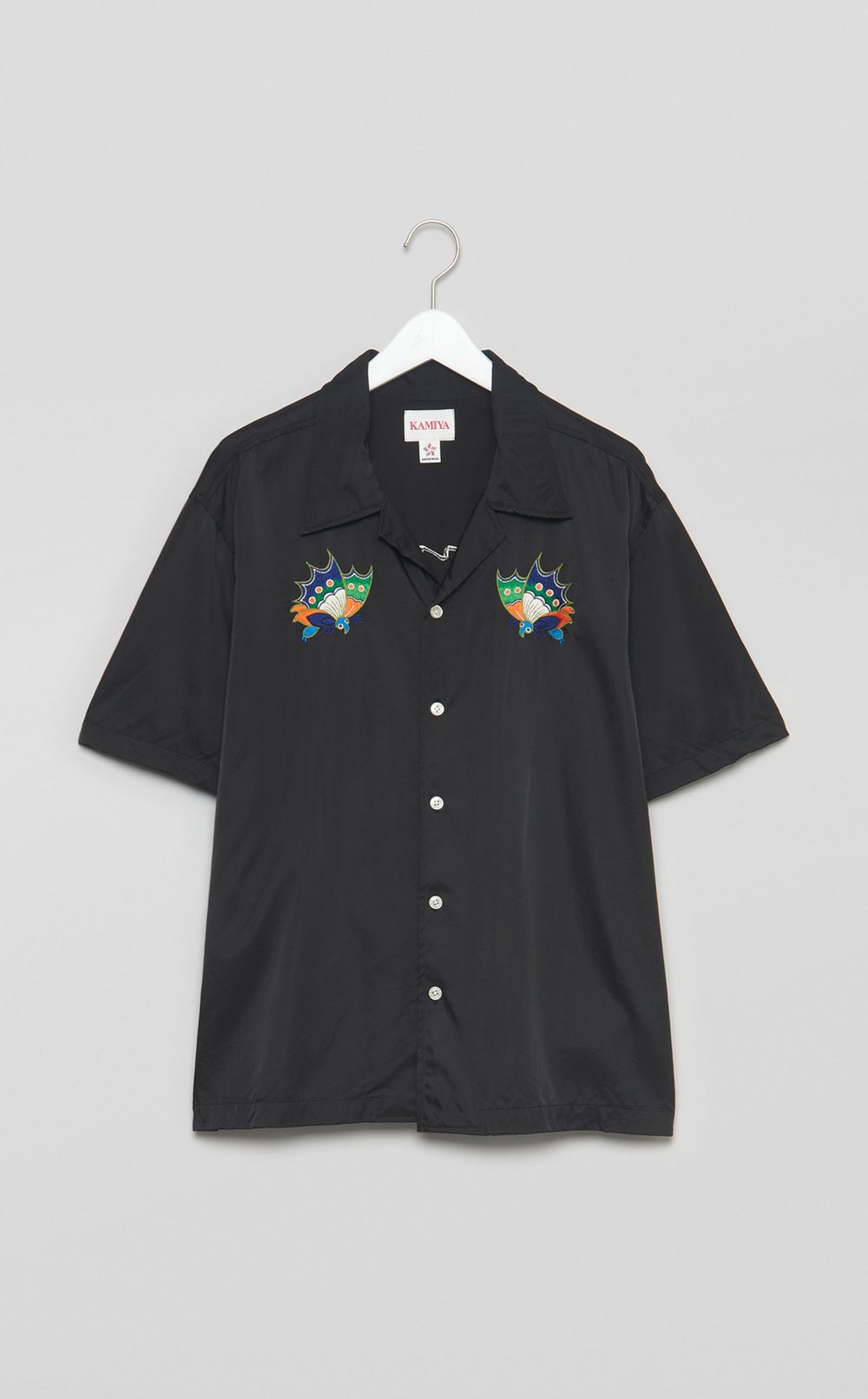 エンブロイダリーオープンカラーシャツ
