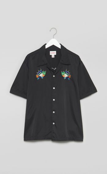 エンブロイダリーオープンカラーシャツ