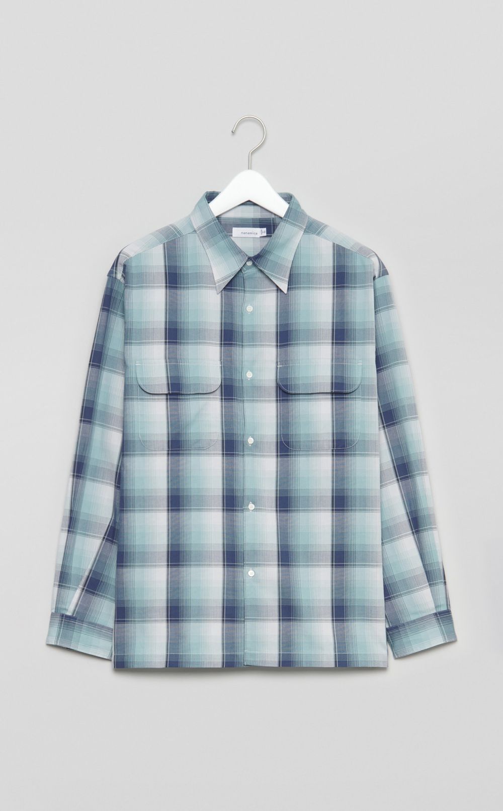 レギュラーカラーチェックシャツ